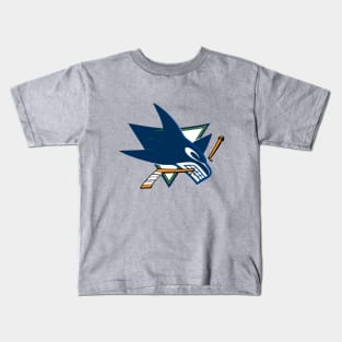 Sharks Canucks Logo Mashup Kids T-Shirt